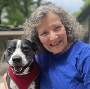 Sheila with dog